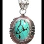 Turquoise - Pendentif indien Turquoise - Bijoux Inde
