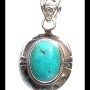 Turquoise - Pendentif indien Turquoise - Bijoux Inde