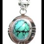 Turquoise - Pendentif indien Turquoise - Bijoux Inde