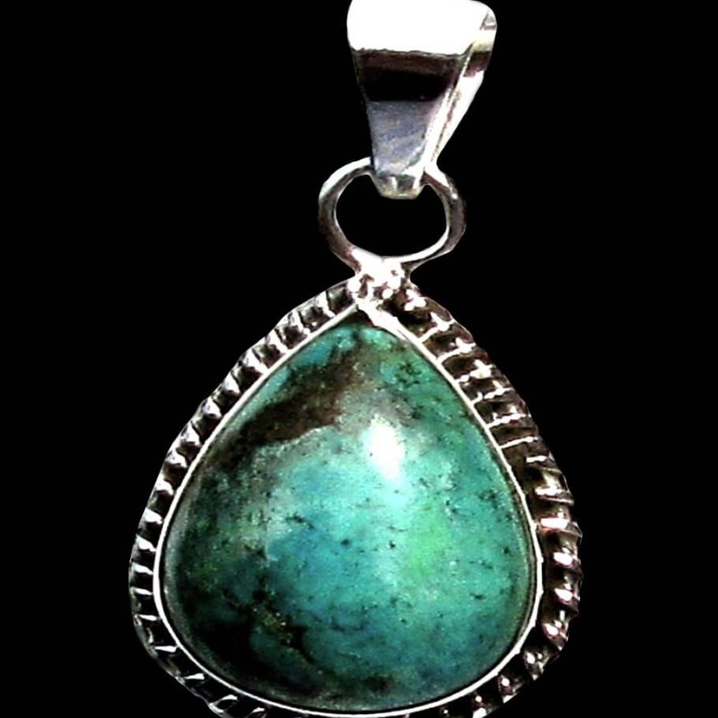 Turquoise - Pendentif indien Turquoise - Bijoux Inde