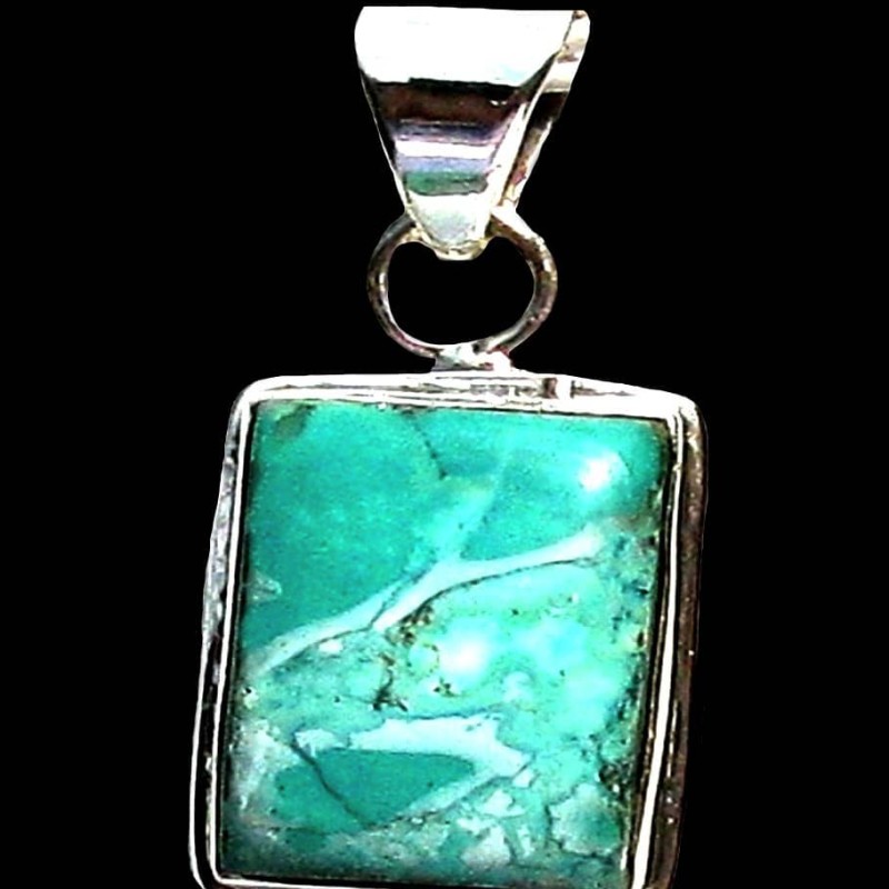 Turquoise - Pendentif indien Turquoise - Bijoux Inde