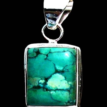 Turquoise - Pendentif indien Turquoise - Bijoux Inde