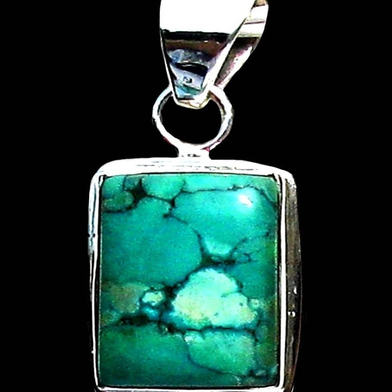 Turquoise - Pendentif indien Turquoise - Bijoux Inde