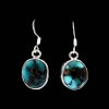 Turquoise - Boucles d'Oreilles indiennes Turquoise - Bijoux Inde