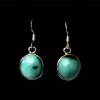Turquoise - Boucles d'Oreilles indiennes Turquoise - Bijoux Inde