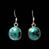 Turquoise - Boucles d'Oreilles indiennes Turquoise - Bijoux Inde