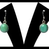 Turquoise - Boucles d'Oreilles indiennes Turquoise - Bijoux Inde
