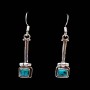 Turquoise-Boucles d'Oreilles indiennes Turquoise-Bijoux Inde