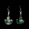 Turquoise - Boucles d'Oreilles indiennes Turquoise - Bijoux Inde