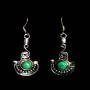 Turquoise - Boucles d'Oreilles indiennes Turquoise - Bijoux Inde