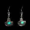Turquoise - Boucles d'Oreilles indiennes Turquoise - Bijoux Inde