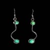 Turquoise - Boucles d'Oreilles indiennes Turquoise - Bijoux Inde