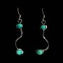Turquoise - Boucles d'Oreilles indiennes Turquoise - Bijoux Inde