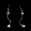 Turquoise - Boucles d'Oreilles indiennes Turquoise - Bijoux Inde