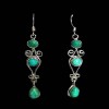 Turquoise - Boucles d'Oreilles indiennes Turquoise - Bijoux Inde