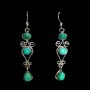 Turquoise - Boucles d'Oreilles indiennes Turquoise - Bijoux Inde