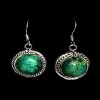 Turquoise - Boucles d'Oreilles indiennes Turquoise - Bijoux Inde