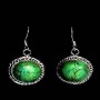 Turquoise - Boucles d'Oreilles indiennes Turquoise - Bijoux Inde