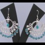 Turquoise-Boucles d'Oreilles indiennes Turquoise-Bijoux Inde