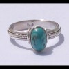 Turquoise - Bague indienne argent Turquoise - Bijoux Inde