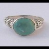 Turquoise - Bague indienne argent Turquoise - Bijoux Inde