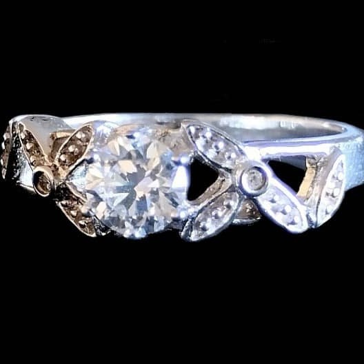 Bijoux indiens argent - Bague indienne oxyde de Zirconium