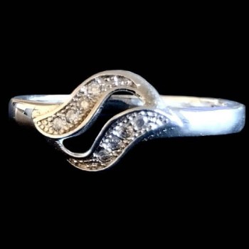 Bijoux indiens argent - Bague indienne oxyde de Zirconium