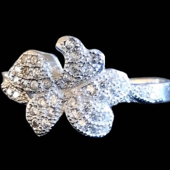 Bijoux indiens argent - Bague indienne oxyde de Zirconium