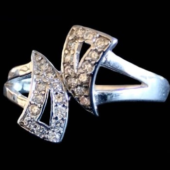 Bijoux indiens argent - Bague indienne oxyde de Zirconium