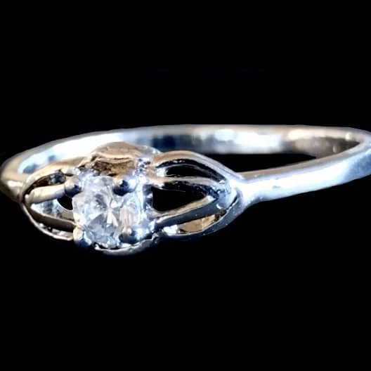 Bijoux indiens argent - Bague indienne oxyde de Zirconium