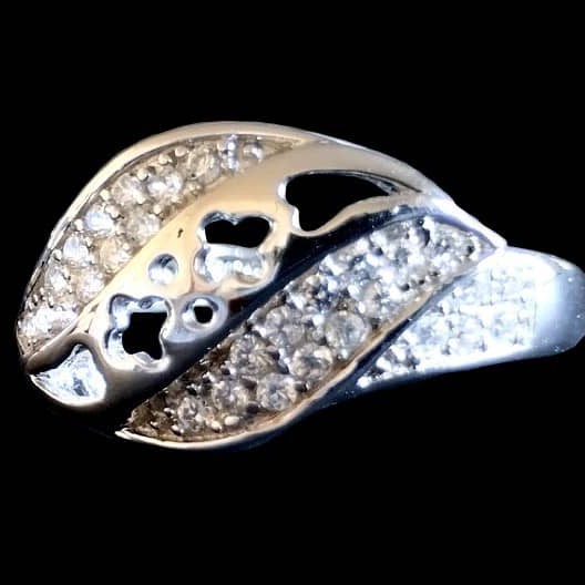 Bijoux indiens argent - Bague indienne oxyde de Zirconium