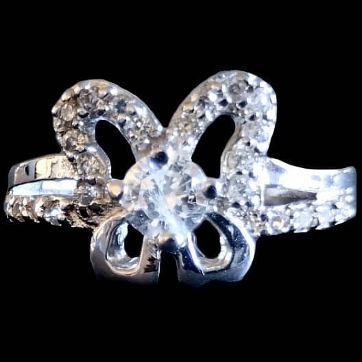 Bijoux indiens argent - Bague indienne oxyde de Zirconium