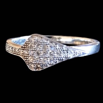 Bijoux indiens argent - Bague indienne oxyde de Zirconium