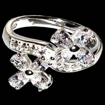 Bijoux indiens argent - Bague indienne oxyde de Zirconium