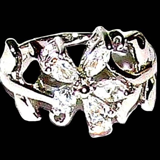 Bijoux indiens argent - Bague indienne oxyde de Zirconium