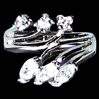 Bijoux indiens argent - Bague indienne oxyde de Zirconium