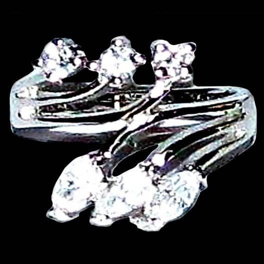 Bijoux indiens argent - Bague indienne oxyde de Zirconium