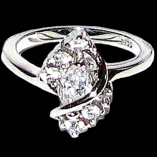 Bijoux indiens argent - Bague indienne oxyde de Zirconium