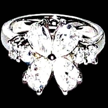 Bijoux indiens argent - Bague indienne oxyde de Zirconium