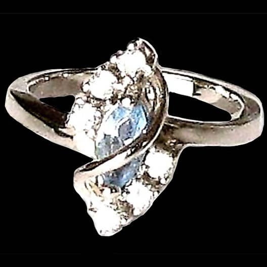 Bijoux indiens argent - Bague indienne oxyde de Zirconium