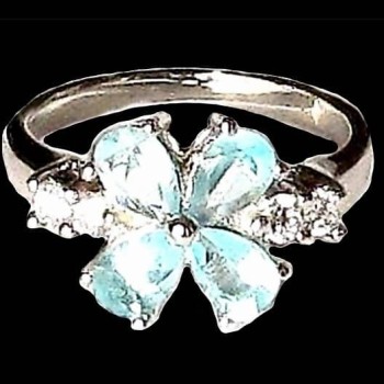 Bijoux indiens argent - Bague indienne oxyde de Zirconium