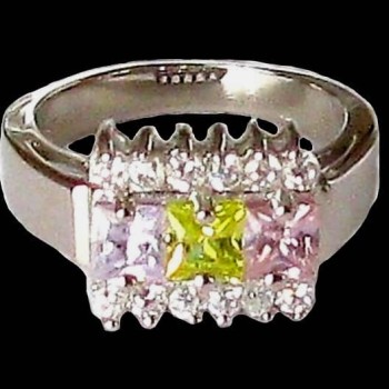 Bijoux indiens argent - Bague indienne oxyde de Zirconium