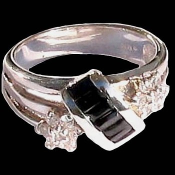 Bijoux indiens argent - Bague indienne oxyde de Zirconium