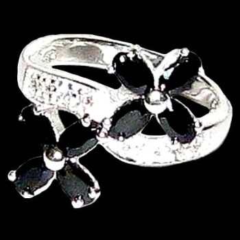 Bijoux indiens argent - Bague indienne oxyde de Zirconium