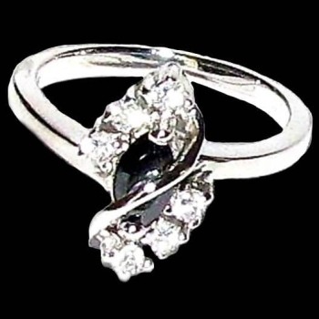 Bijoux indiens argent - Bague indienne oxyde de Zirconium