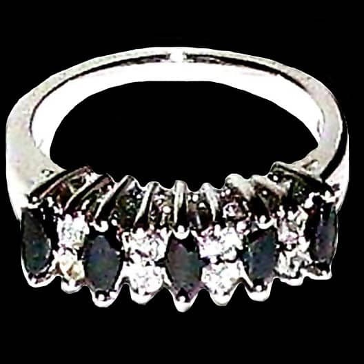 Bijoux indiens argent - Bague indienne oxyde de Zirconium