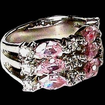 Bijoux indiens argent - Bague indienne oxyde de Zirconium