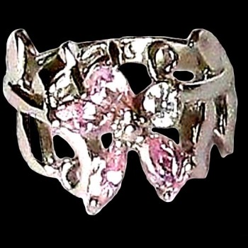 Bijoux indiens argent - Bague indienne oxyde de Zirconium