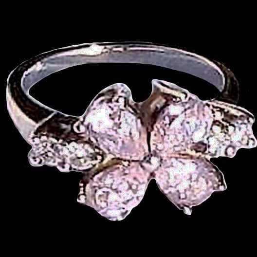 Bijoux indiens argent - Bague indienne oxyde de Zirconium