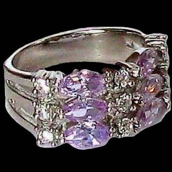 Bijoux indiens argent - Bague indienne oxyde de Zirconium